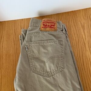 Levi's Men's Khaki Straight Jeans 505